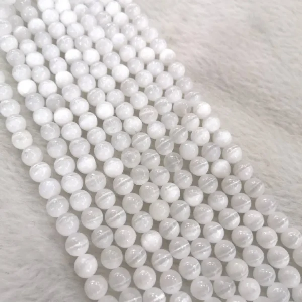 Natural Cat Eye Gemstone Beads - Image 4