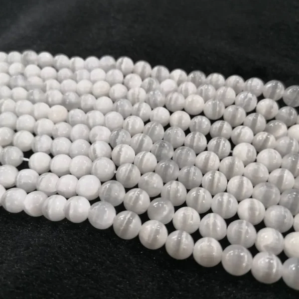 Natural Cat Eye Gemstone Beads - Image 3